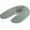 Tinéo Coussin de grossesse éponge microfibre vert sauge