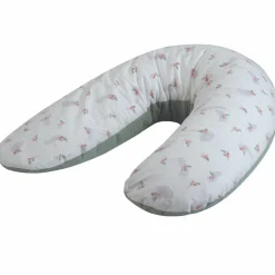 Tinéo Coussin de grossesse éponge microfibre vert sauge