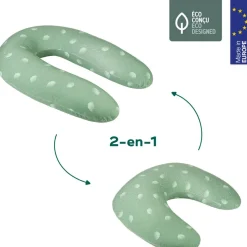 Discount Coussin de maternité B.Love 2 en 1 Wind Vert Coussin De Grossesse