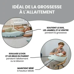 New Coussin de maternité Buddy Cloudy kaki Coussin De Grossesse