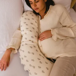 Candide Coussin de maternité Jersey cœurs-gris