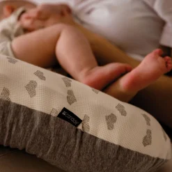 Candide Coussin de maternité Jersey cœurs-gris