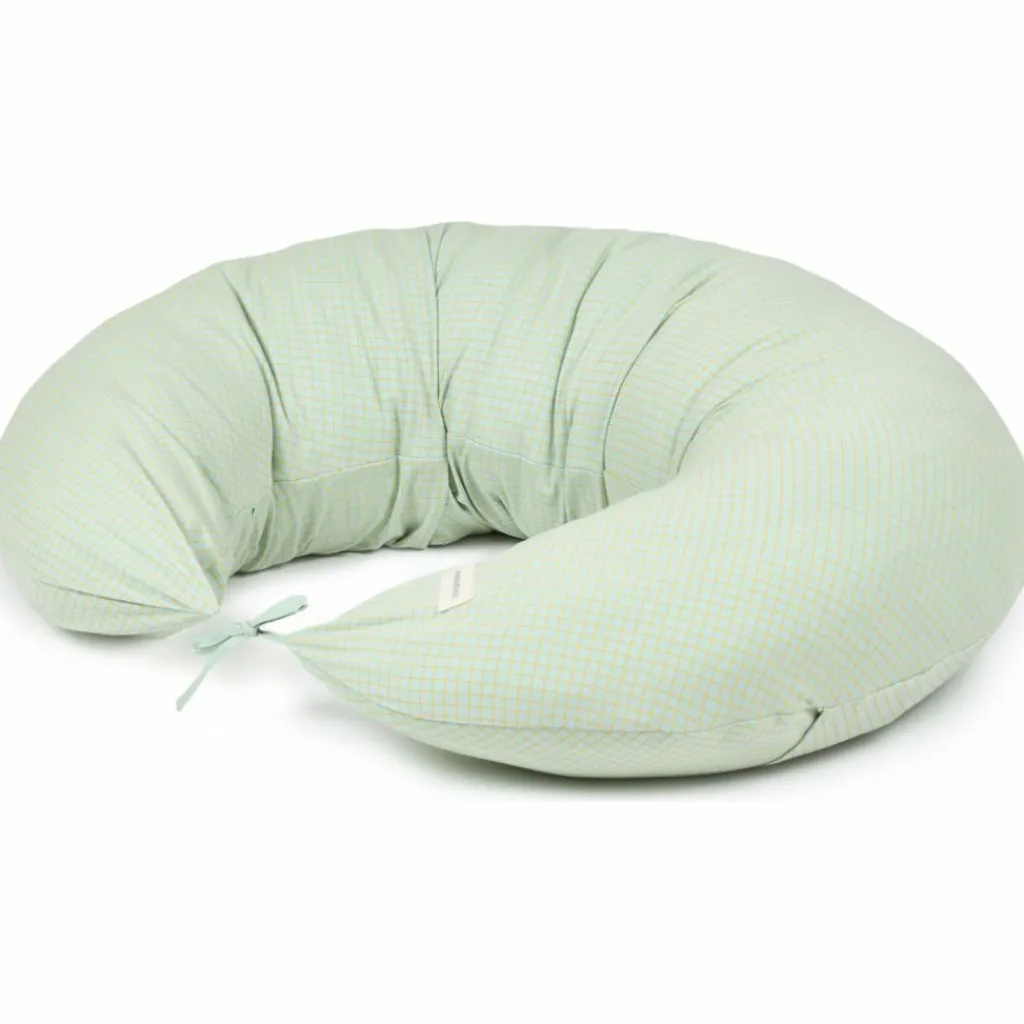 Nobodinoz Coussin de maternité Stories Édition limitée Green lemon grid