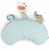 Done by Deer Coussin d'éveil Tummy time Playground Bleu