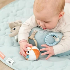 Done by Deer Coussin d'éveil Tummy time Playground Bleu