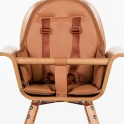 Coussin effet cuir nude pour chaise haute Evolu Coussin Chaise Haute