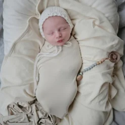 Couverture bébé côtelée Ivory (90 x 90 cm) Enfant Couverture Bébé Et Enfant