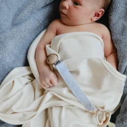 Couverture bébé côtelée Ivory (90 x 90 cm) Enfant Couverture Bébé Et Enfant