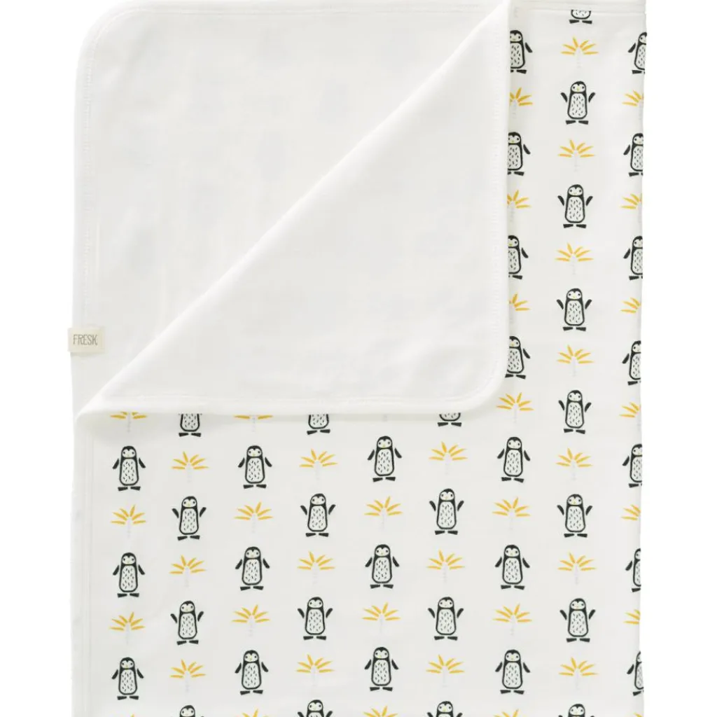 Enfant Fresk Couverture bébé en coton Pingouin (80 x 100 cm)