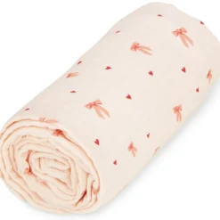 Enfant Cam Cam Copenhagen Couverture bébé en mousseline Bows (100 x 100 cm)