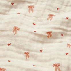 Enfant Cam Cam Copenhagen Couverture bébé en mousseline Bows (100 x 100 cm)