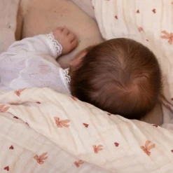 Enfant Cam Cam Copenhagen Couverture bébé en mousseline Bows (100 x 100 cm)