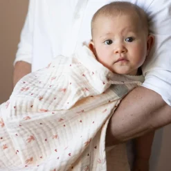 Enfant Cam Cam Copenhagen Couverture bébé en mousseline Bows (100 x 100 cm)