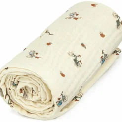 Discount Couverture bébé mousseline Bicycles (100 x 100 cm) Enfant Couverture Bébé Et Enfant