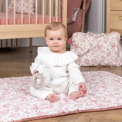Enfant Tartine et Chocolat Couverture bébé Toile de Jouy (80 x 100 cm)