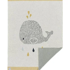 Sale Couverture en coton bio baleine Little Water Enfant Couverture Bébé Et Enfant