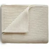 Online Couverture en coton bio Ribbed Beige melange (80 x 100 cm) Enfant Couverture Bébé Et Enfant