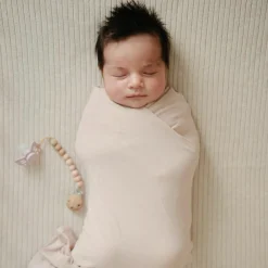 Online Couverture en coton bio Ribbed Beige melange (80 x 100 cm) Enfant Couverture Bébé Et Enfant