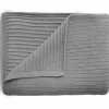 Enfant Mushie Couverture en coton bio Ribbed Smoke (80 x 100 cm)
