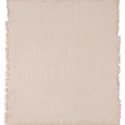 Enfant Jollein Couverture en coton Fringe Moonstone-Ivory (75 x 100 cm)
