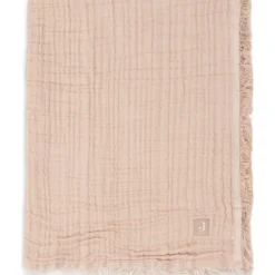 Enfant Jollein Couverture en coton Fringe Moonstone-Ivory (75 x 100 cm)