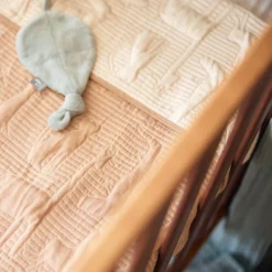 Enfant Jollein Couverture en coton Jungle Jambo Biscuit-Oatmeal (100 x 150 cm)