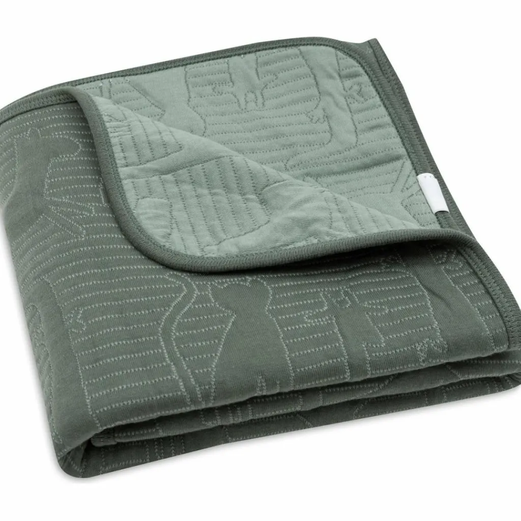 Enfant Jollein Couverture en coton Jungle Jambo Ash Green-Laurel (75 x 100 cm)