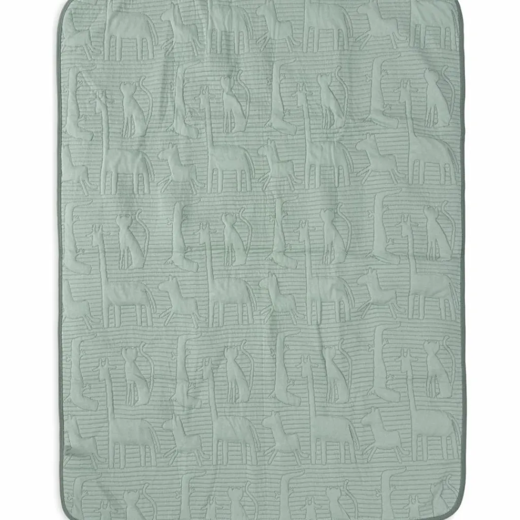 Enfant Jollein Couverture en coton Jungle Jambo Ash Green-Laurel (75 x 100 cm)