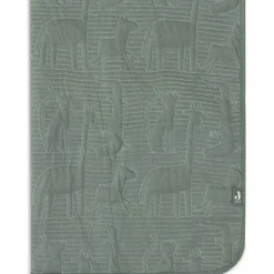 Enfant Jollein Couverture en coton Jungle Jambo Ash Green-Laurel (75 x 100 cm)