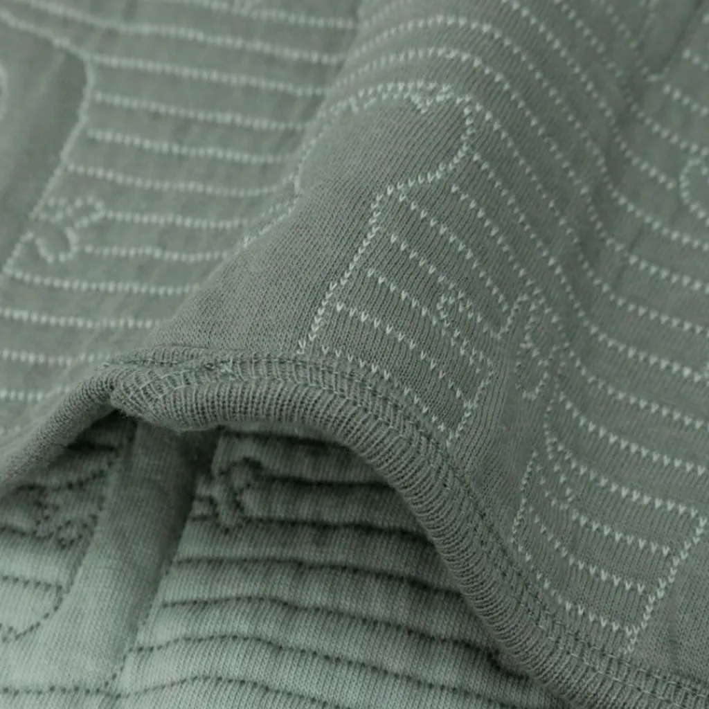 Enfant Jollein Couverture en coton Jungle Jambo Ash Green-Laurel (75 x 100 cm)