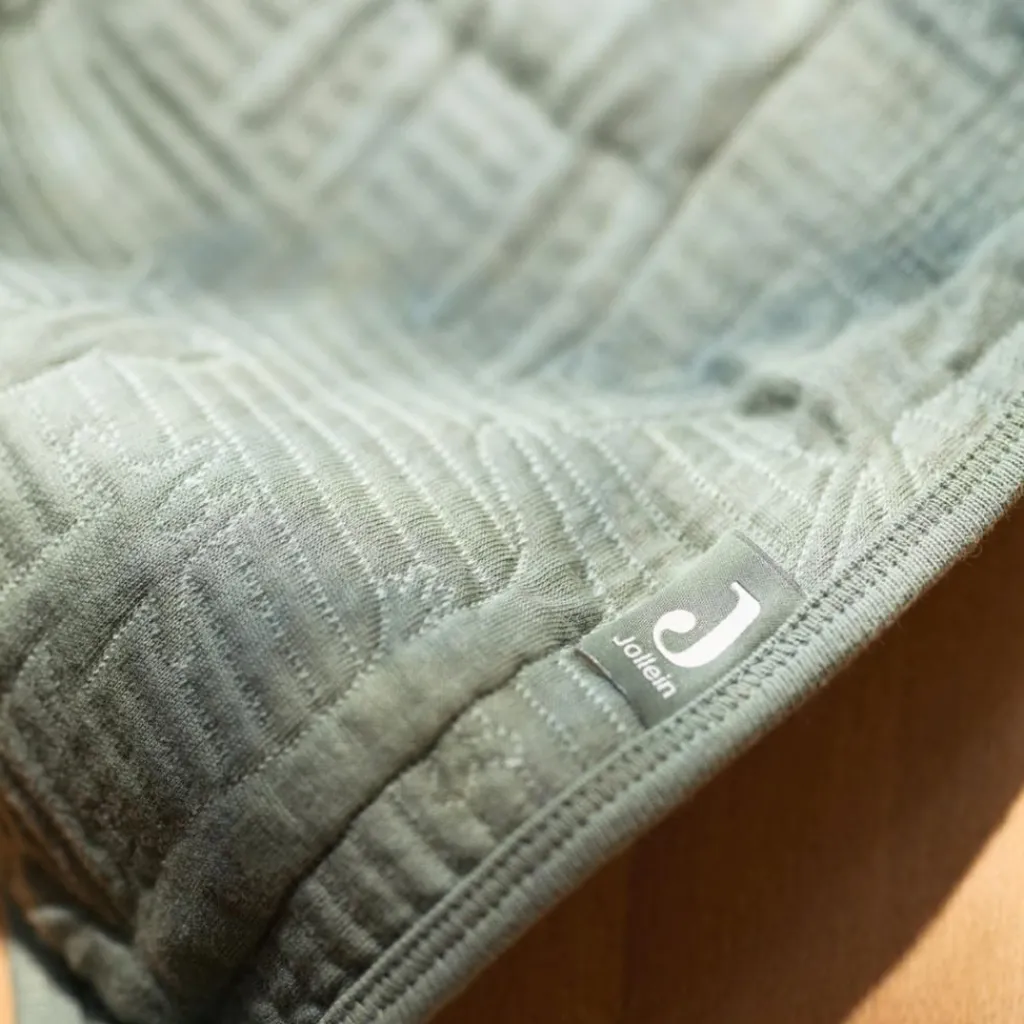 Enfant Jollein Couverture en coton Jungle Jambo Ash Green-Laurel (75 x 100 cm)