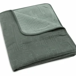 Clearance Couverture en coton Jungle Jambo Ash Green-Laurel (100 x 150 cm) Enfant Couverture Bébé Et Enfant