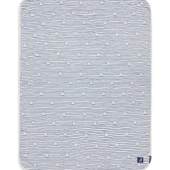 Enfant Jollein Couverture en coton Miffy Stripe Navy (75 x 100 cm)