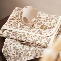 Enfant Jollein Couverture en coton Retro Flowers (75 x 100 cm)