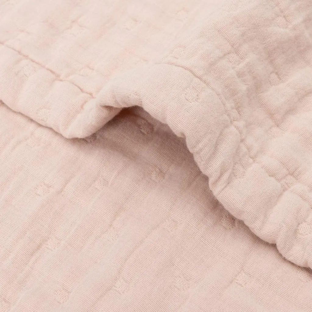 Online Couverture en gaze de coton Jacquard Wild Rose (75 x 100 cm) Enfant Couverture Bébé Et Enfant
