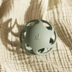 Enfant Jollein Couverture en gaze de coton Fringe Stripe Sea Green (120 x 120 cm)