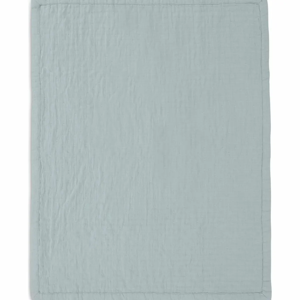 Enfant Jollein Couverture en gaze de coton Jacquard Sea Green (75 x 100 cm)