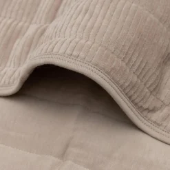 Hot Couverture en jersey Velvet Rib Milky Coffee (75 x 100 cm) Enfant Couverture Bébé Et Enfant