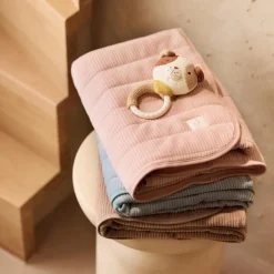 Hot Couverture en jersey Velvet Rib Milky Coffee (75 x 100 cm) Enfant Couverture Bébé Et Enfant