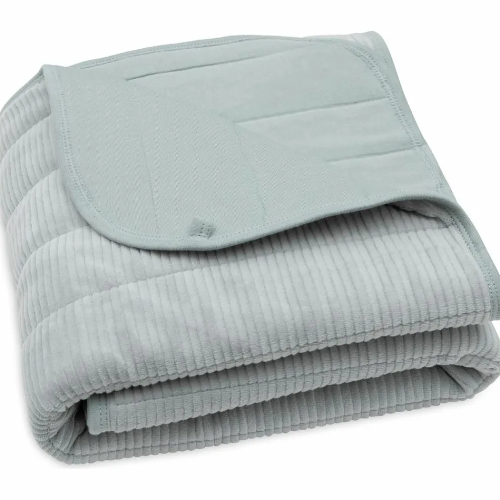 Enfant Jollein Couverture en jersey Velvet Rib Sea Green (75 x 100 cm)