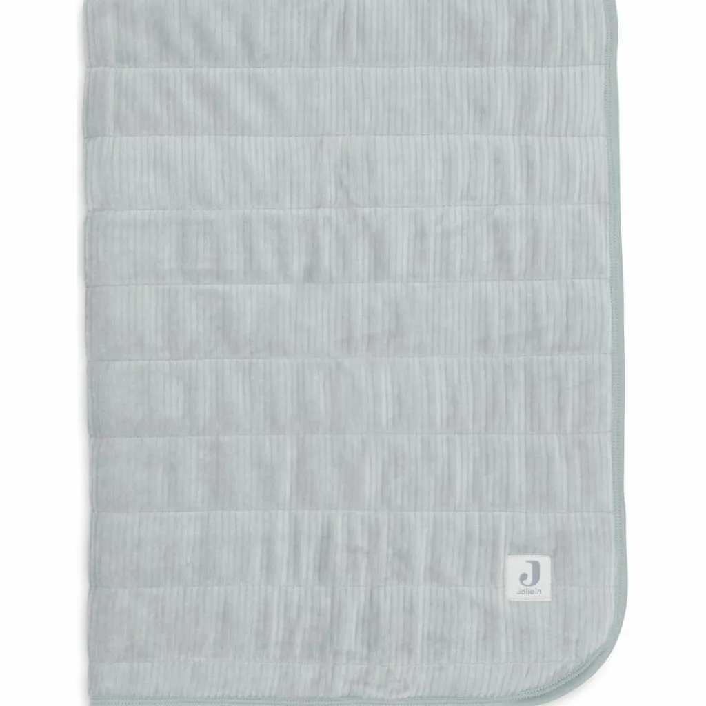 Enfant Jollein Couverture en jersey Velvet Rib Sea Green (75 x 100 cm)