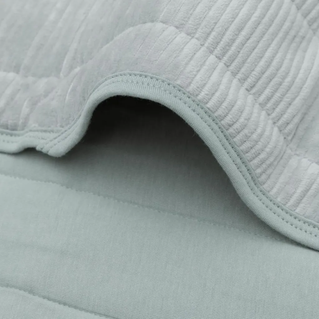 Enfant Jollein Couverture en jersey Velvet Rib Sea Green (75 x 100 cm)