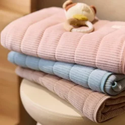 Enfant Jollein Couverture en jersey Velvet Rib Sea Green (75 x 100 cm)