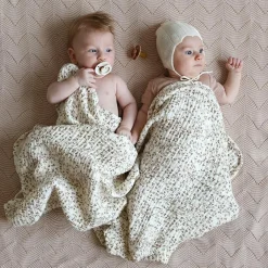 Enfant Cam Cam Copenhagen Couverture en mousseline de coton bio Lierre (100 x 100 cm)