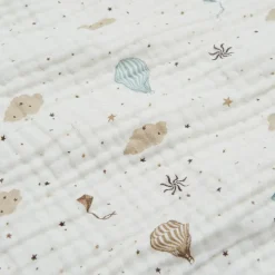 Enfant Cam Cam Copenhagen Couverture en mousseline de coton bio Dreamland (100 x 100 cm)