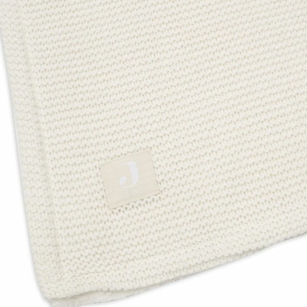 Enfant Jollein Couverture en polaire Basic Knit Ivory (75 x 100 cm)
