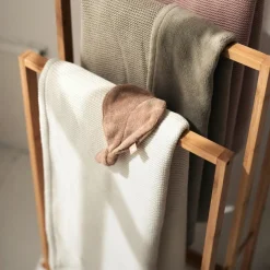 Enfant Jollein Couverture en polaire Basic Knit Ivory (75 x 100 cm)