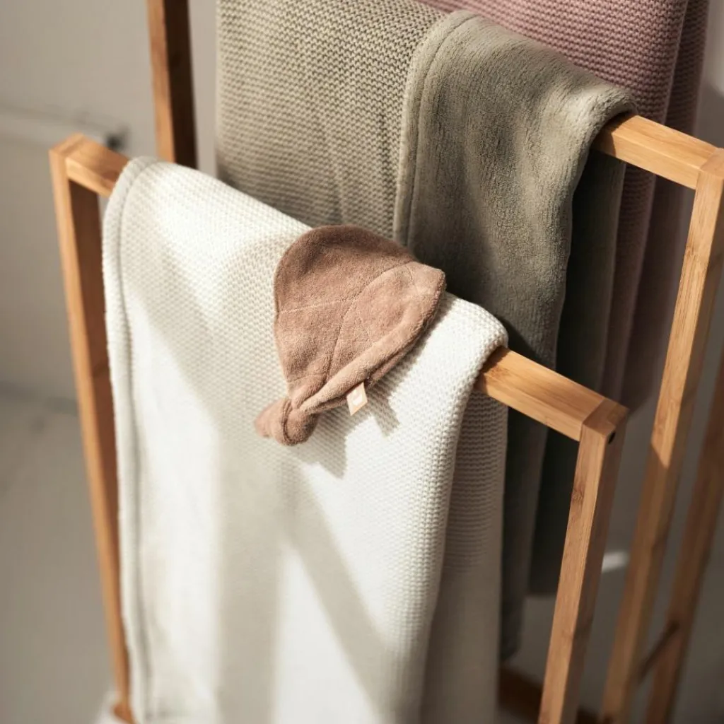 Enfant Jollein Couverture en polaire Basic Knit Ivory (75 x 100 cm)