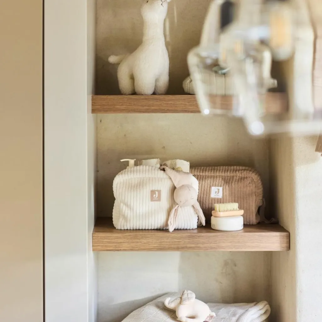 Enfant Jollein Couverture en polaire Box Knit Warm Sand (75 x 100 cm)