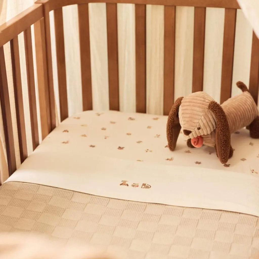 Enfant Jollein Couverture en polaire Box Knit Warm Sand (100 x 150 cm)